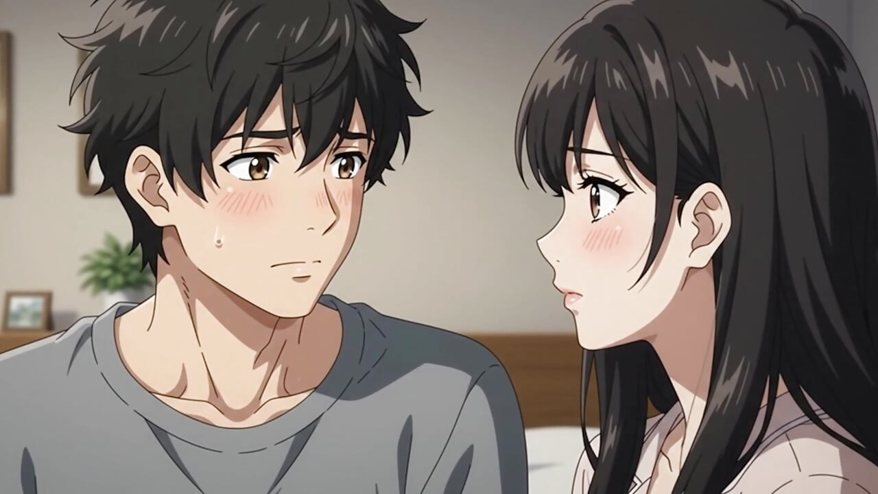 Stepsister catches stepbrother watching her change and invite him to watch complete