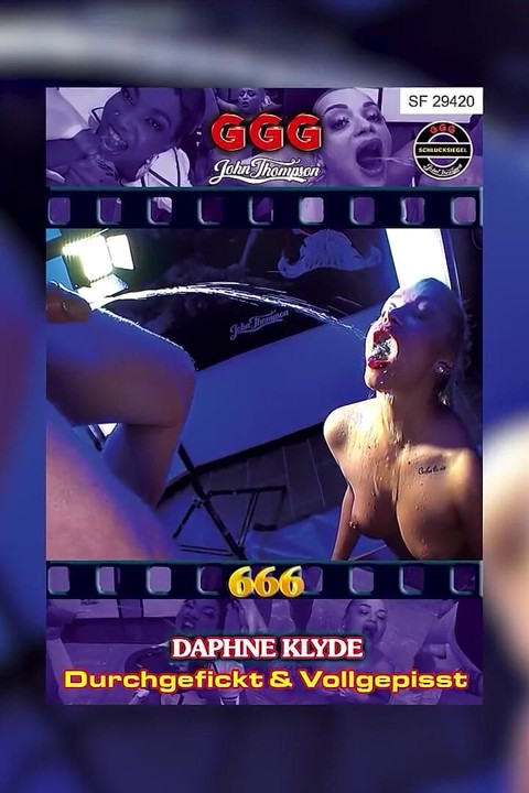 Blonde & Black Slut Swallow Piss and Cum in Ggg Bukkake