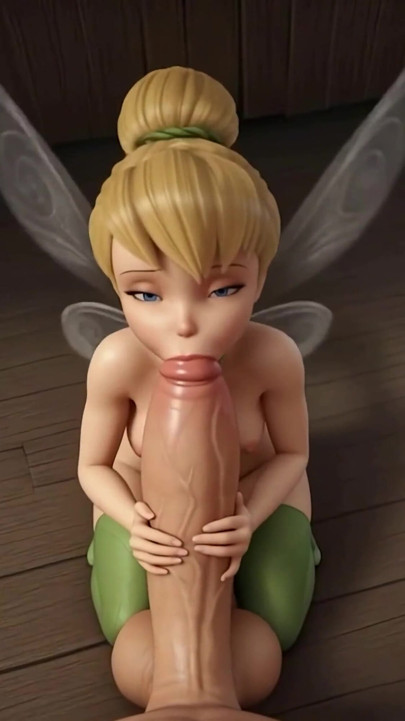 Minik tinkerbell büyük yarak emiyor - ai generated