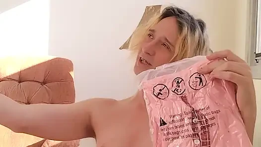 Transwoman Opening One-piece Pink Rabbit Pajamas Bodysuit (with Button-up Buttflap) Viewer-gift