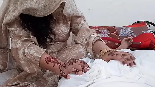 new married Indian girlfriend and boyfriend in hotel room
