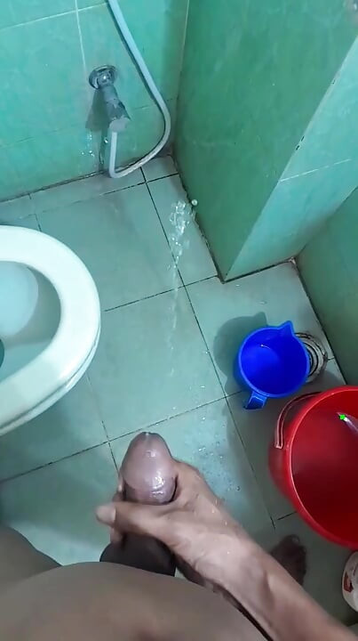 Bengali Boy's Solo Masturbation in the Bathroom