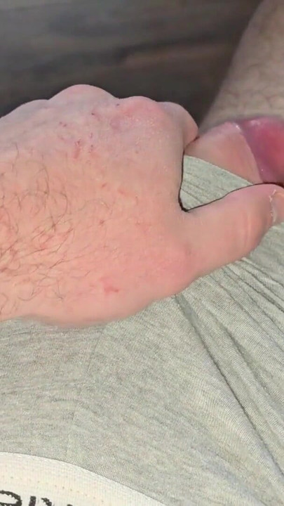 Pulling down the Calvin waistband inch by inch – throbbing cock finally free | Clip 2