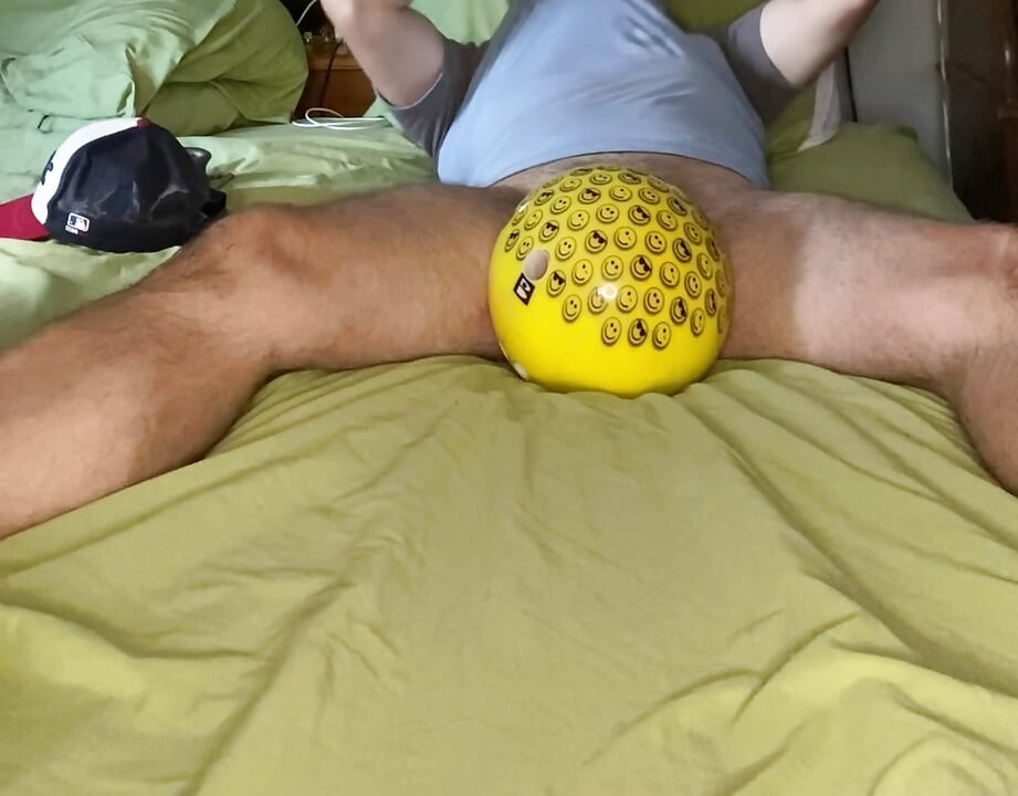 Dropping a bowling ball on my testicles