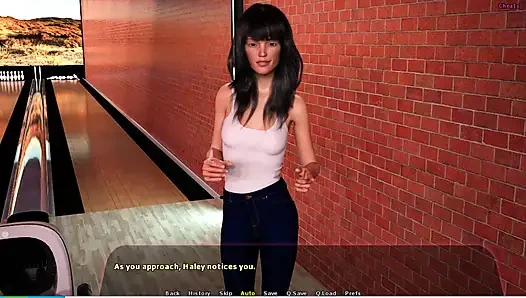 Haley hikayesi #13 - Adriana Johannes'e oral seks yaptı... Haley ve... gece dışarıda... Johannes banyoda Haley'i sikiyor