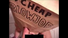 Anonymous Girl Blowjob Wearing a Paper Bag