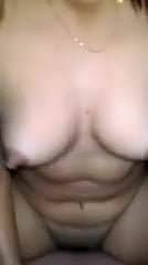 Bouncing On A Stranger's Hard White Cock