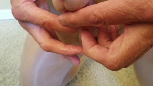 First sounding with pantyhose