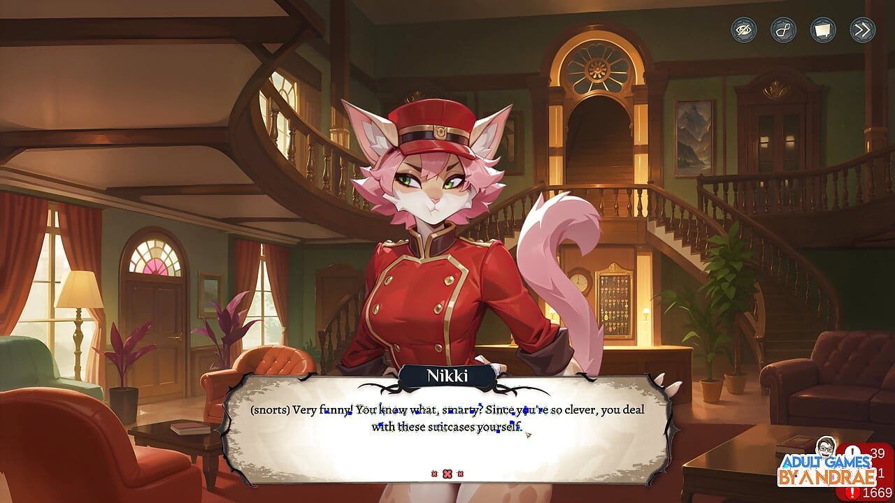 Hotel Tales Gameplay Part 3 - Helping Nikki Sort the Suitcases and Bathe Griselda the Huntress
