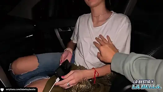My Stepdad Fucks Me Hard in the Car and Cums on My Feet