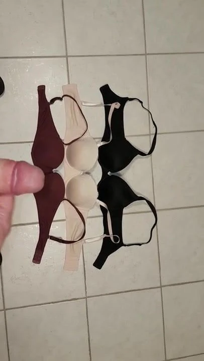 Auf die BHs meiner Frau gespritzt 2