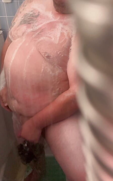 Soapy shower jerking