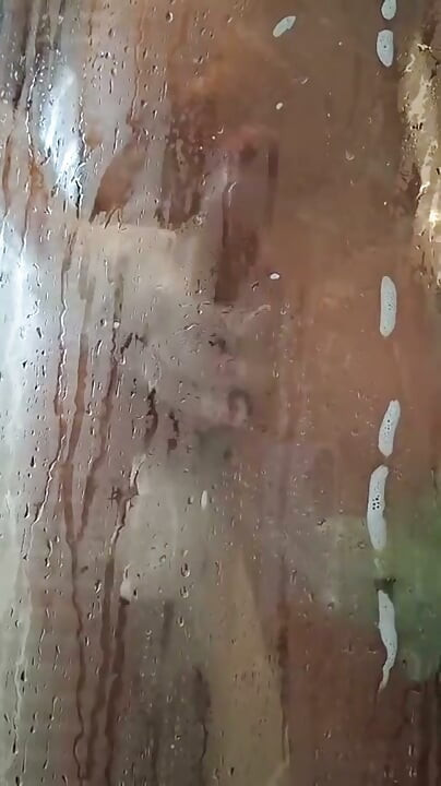 In the shower a lathered and cumshot