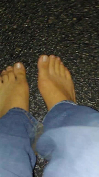Barefoot on the streets