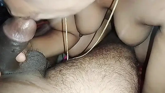 Индийская девушка Mallu сосет член своего мужа