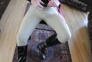cock bondage in jodhpurs and boots