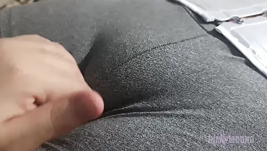Compilation - Touching, squeezing and scratching my tight puffy pussy in leggings, shorts, spandex, suplex and yoga pants.
