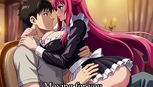 Sexy 3D Anime Zimmermädchen gibt ihrem meister unvergessliches vergnügen