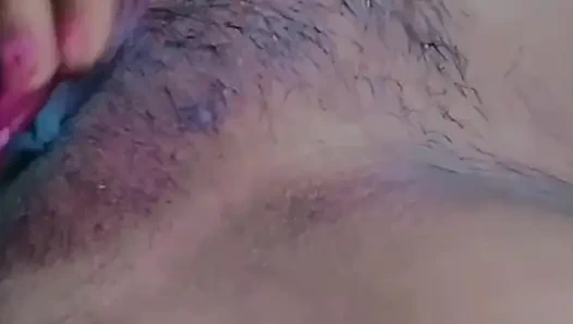 My Girl pressing her boobs and finger her horny pussy for cuck want to pregnent