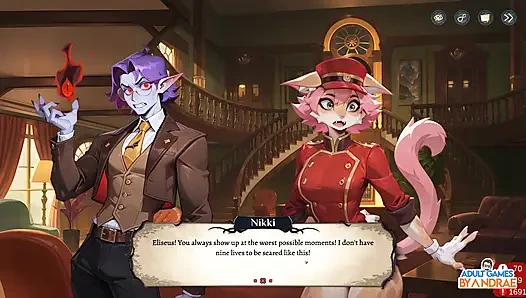 Hotel Tales Геймплей, часть 3 - Помощь Nikki сортировать чемоданы и купаться Griselda - Охотница