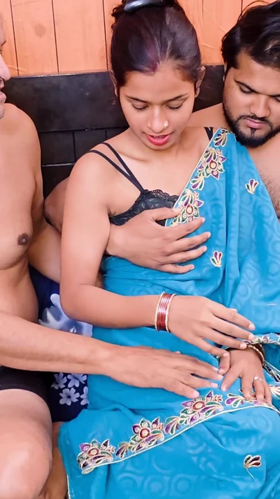 Indian Asian Stepfather Stepson Hardcore Fucking to wife Threesome Video and stepdaughter Hardcore Licking Sucking in this Video | Clip 1