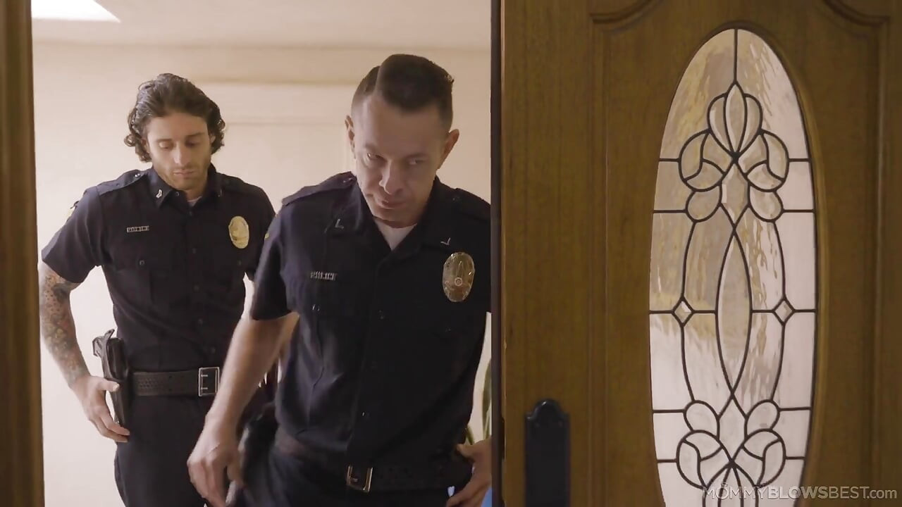 Stepmommy Blows Best - Hot Busty MILF Tittyfucked by the Law's Big Long Dick