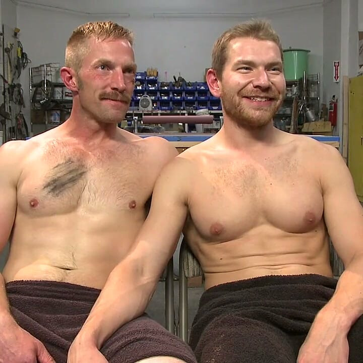 Cocky Businessman Bound and Fucked in the Metal Shop