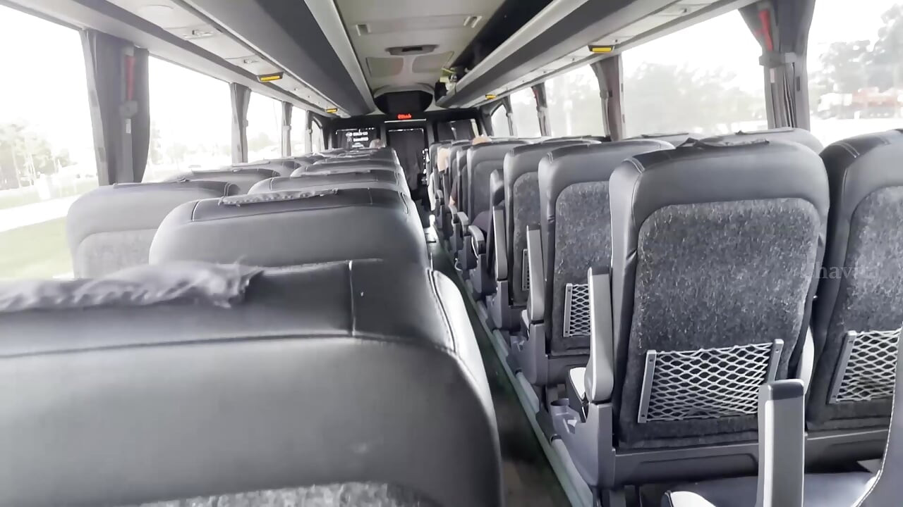 Blowjob in the bus (She got turned on and gave me a blowjob on the bus)