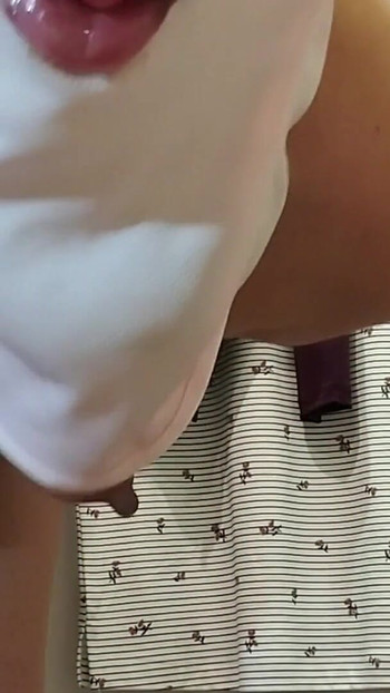 Stunning moment from "Sexy mom tries on pantyhose. Sexy brunette tries on clothes in fitting room."