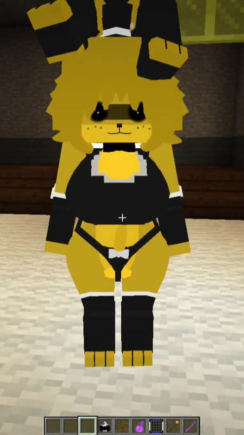 Minecraft Fapcraft: Fazclaire's Nightclub Edition Fucking Type 1 or Golden Bonfie, Golden Bonnie, in ass and face fucking | Clip 3