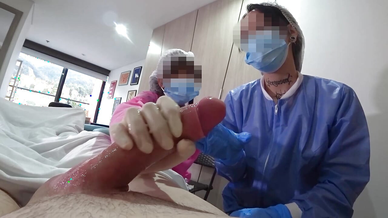 TWO NURSES decided to try out my NEW DICK in practice in Hospital