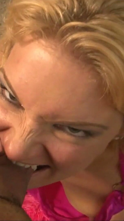 Blonde MILF bites a dick until she gets a facial | Clip 2