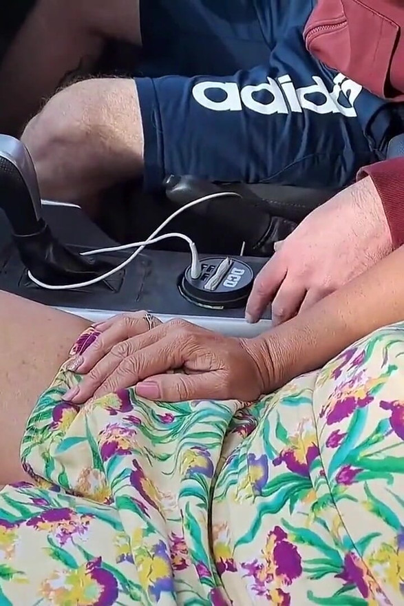 Cuckold Husband Watches His Wife Give a Stranger Blowjob in Public.