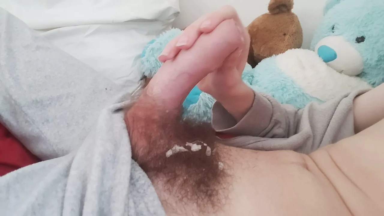 Jerking off and cumming on me