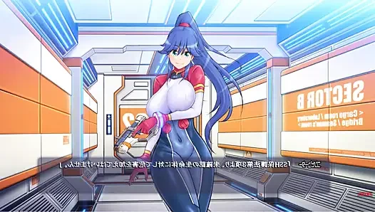 Реакция существа внутри корабля! Часть 2, секс в косплее, 3D хентай игра, резидент злой гэнгбэнг с большими сиськами, Ahegao милфа