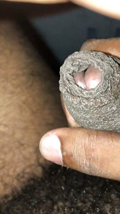 Jerking of my black cock