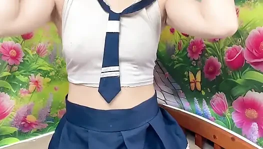 Sevimli Hana Fuck Ass Okul Kıyafeti