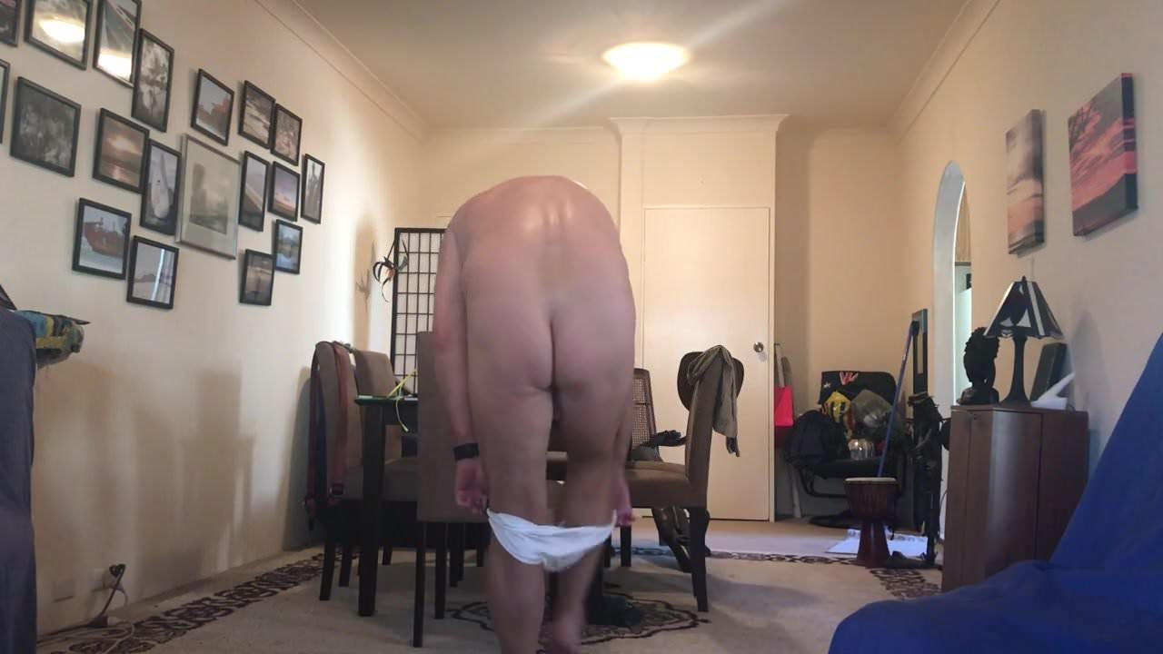 A naked man