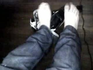 Straight guys feet on webcam #550