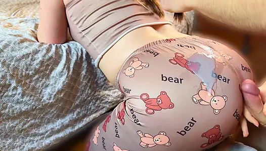 "No Penetration, please! My boyfriend might be mad" Stepsis Creamy Rubbing Ass and Fucking