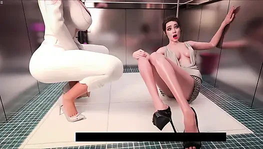 Yasmin üvey kız kardeşi Riya'yı asansörde yaşlı adamla eğlenirken yakaladı