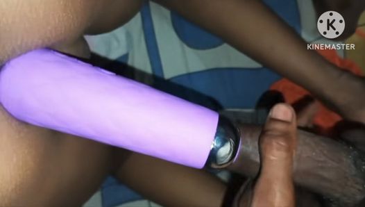 My husband fuck me with vibrator. Vibrator my bur and husband fuck my ass