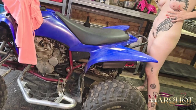 Wild Anal Duet in the Garage - My Husband Fucks Me While a Fan Films Me and Gets Sucked
