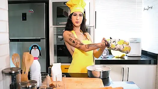 Hot Lesbian Latinas cooking - Part 3 - SFW