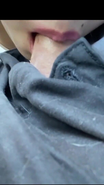 Stunning moment from "Asian girl giving driver a blowjob while driving stops and fuck"
