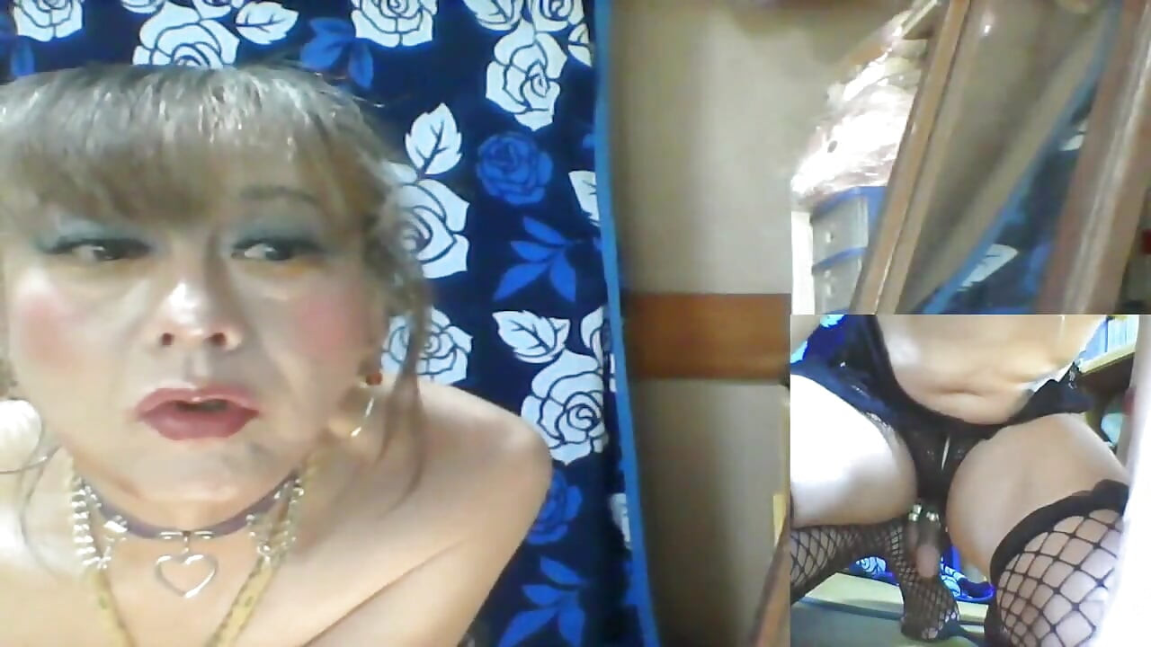 Anaka, a Nymphomaniac Who Sticks a Large Daildo to a Mirror and Masturbates Anally