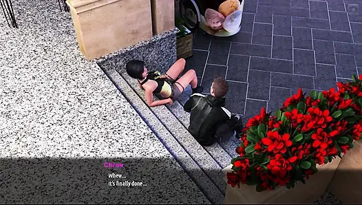 Sunville 99'un orta yaşlı seksi kadını ben ve Chloe alışveriş merkezinde biraz resim yaptık