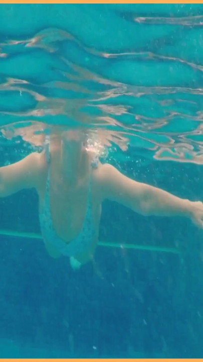 Memorable moment from "Wifey stuns everyone in amazing hot one piece bathers and flashes her perfect tits."