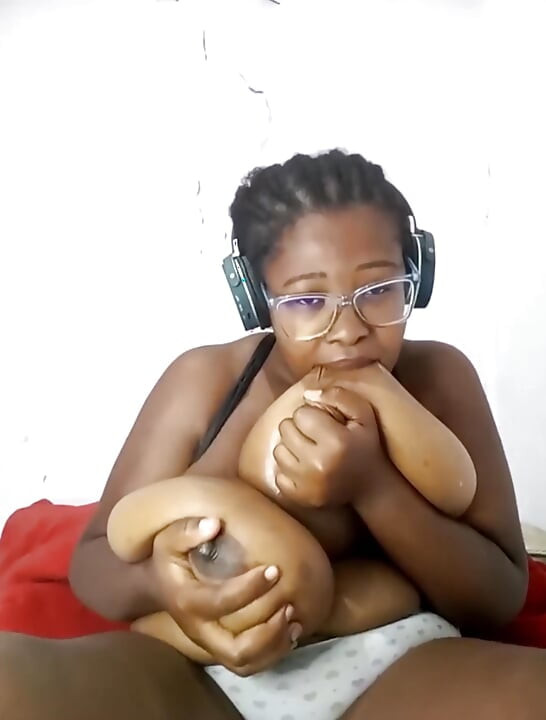 Sucking My Huge Tits