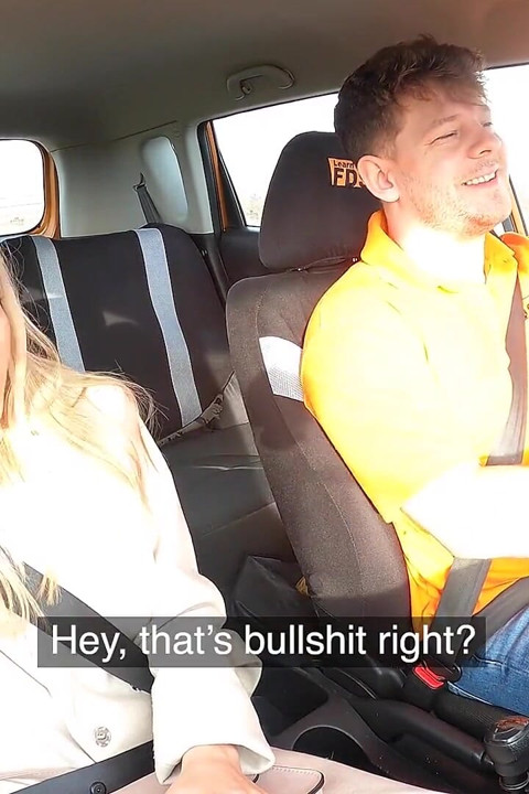 Fake Driving School - Road Rage Followed by Rough Fuck, Lucky Bee Cant Wait for a Facial
